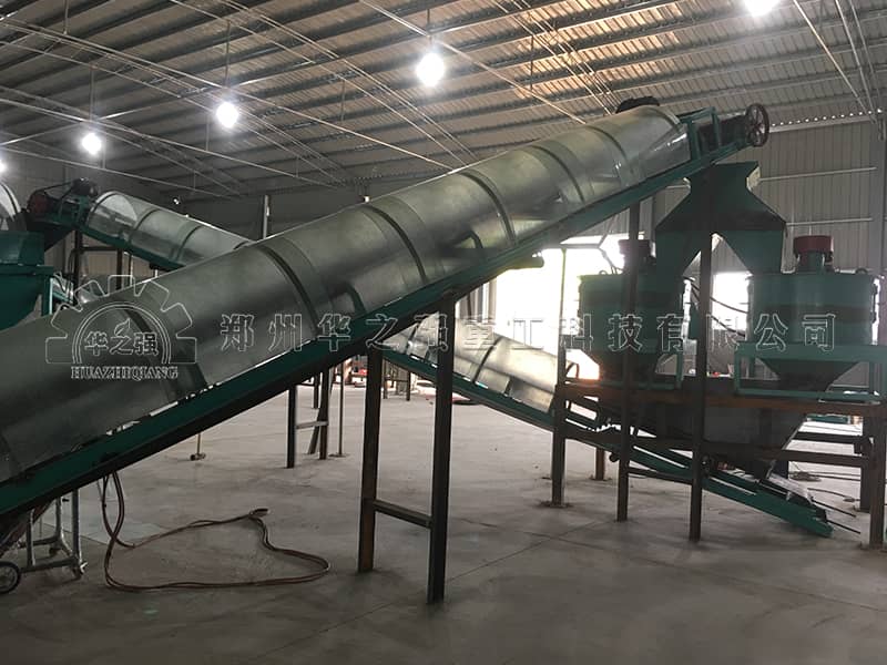 雞糞有機肥翻拋造粒生產線